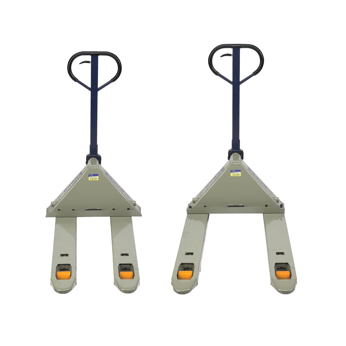 Adjustable width pallet truck ortmayer materials handling inc 